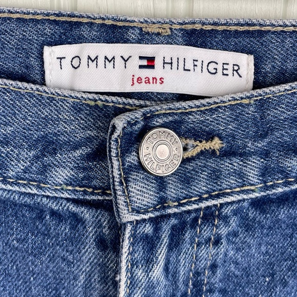 Vintage 2000s Y2K Women's Tommy Hilfiger Mom Jeans High Waist Dark Wash Size 10 - Picture 5 of 11